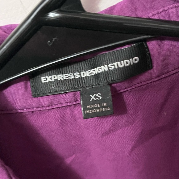 Express Deep Purple Sleeveless Top - Picture 2 of 4
